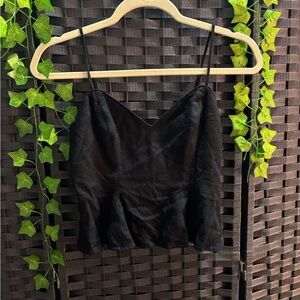 Express Black Textured Top